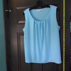 Light Blue blouse. Sleeveless